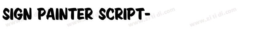 Sign Painter Script字体转换